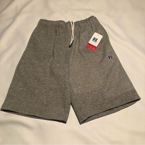 Russell Fleece Shorts Mens Small Gray - Picture 2 of 2